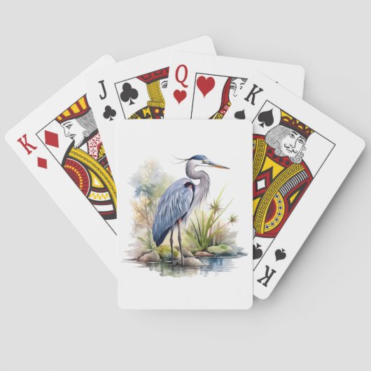 Fantastische blauw-herenkaarten pokerkaarten (Achterkant)