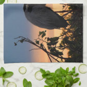 Fantastische blauwe handdoekset theedoek (Gevouwen)