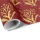Fantastische bloem mode cadeaupapier (Rol Hoek)