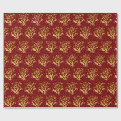 Fantastische bloem mode cadeaupapier (Vlak)