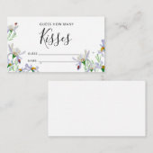 Fantastische bloem raden hoeveel kissegame informatiekaartje (Voorkant / Achterkant)