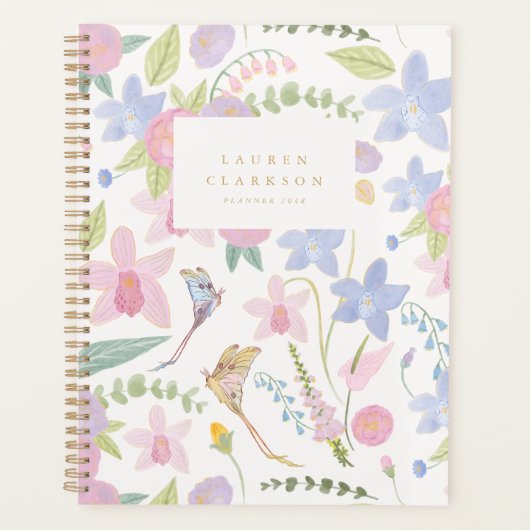 Fantastische Bloem Vlinder Planner (Voorkant)