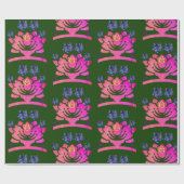 fantastische bloemen cadeaupapier (Vlak)