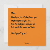 Fantastische bloemen Happy Mothers Day Feestdagenkaart (Achterkant)