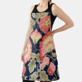 Fantastische bloemen in retro, , jakobenompen schort (Insitu)