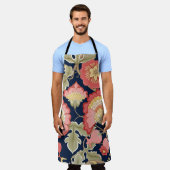Fantastische bloemen in retro, , jakobenompen schort (Gedragen)