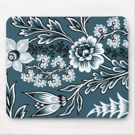 Fantastische Bloemen (Leisteen Teal) Fijne Kunst Muismat