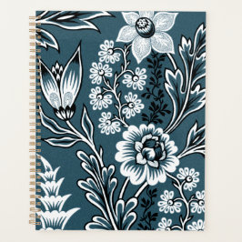 Fantastische Bloemen (Leisteen Teal) Fijne Kunst Planner
