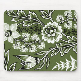 Fantastische Bloemen (Mosgroen) Fijne Kunst Muismat