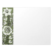 Fantastische Bloemen (Olive) Fijne Kunst