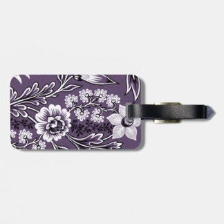 Fantastische Bloemen (Pruim) Fijne Kunst Bagagelabel