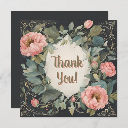  fantastische bloemendank u korting feestdagenkaart (Voorkant / Achterkant)