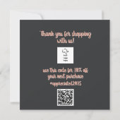  fantastische bloemendank u korting feestdagenkaart (Achterkant)