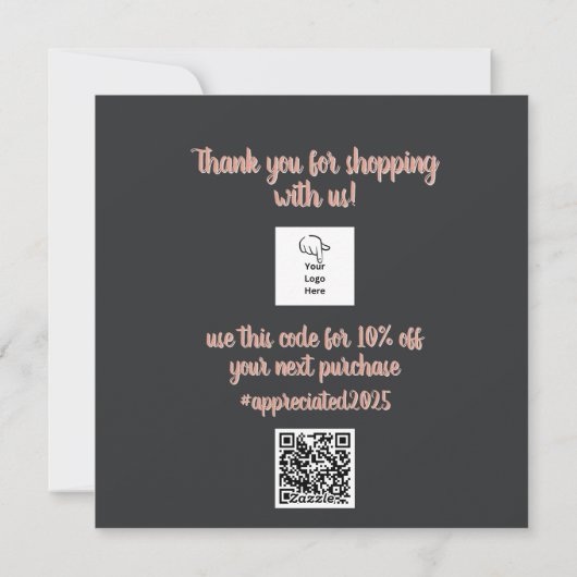  fantastische bloemendank u korting feestdagenkaart (Achterkant)