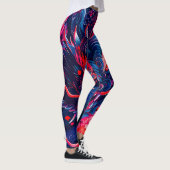 Fantastische Blossom Fury Dragon Leggings (Rechts)