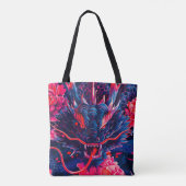 Fantastische Blossom Fury Dragon Tote Bag (Achterkant)