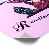 Fantastische boekkunst met boekenwissel Fantasy Fa Poster (Hoek)