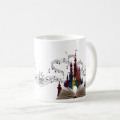 Fantastische Boekpagina Kunst Drinkware Koffiemok (Voorkant rechts)