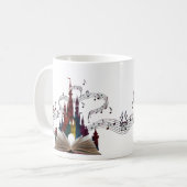 Fantastische Boekpagina Kunst Drinkware Koffiemok (Voorkant links)