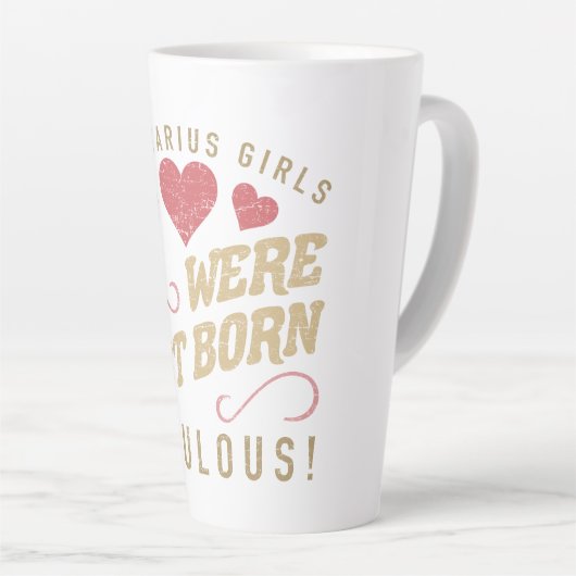 Fantastische Boogschutter voor vrouwen Latte Mok (Rechterhoek)