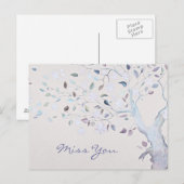 Fantastische boom - Miss You Briefkaart (Voorkant / Achterkant)