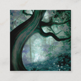 Fantastische boom vierkante visitekaartje