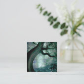 Fantastische boom vierkante visitekaartje (Staand voorkant)