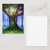 Fantastische boom visitekaartje (Voorkant / Achterkant)