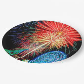 Fantastische Borden van Fireworks Paper Papieren Bordje (Gekanteld)