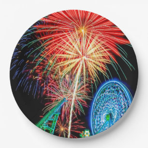 Fantastische Borden van Fireworks Paper Papieren Bordje