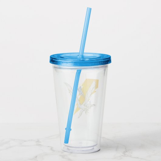 Fantastische borsten Thunderbird Acryl Drinkbeker (Achterkant)