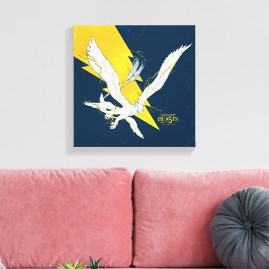 Fantastische borsten Thunderbird Canvas Afdruk (Insitu (Woonkamer))