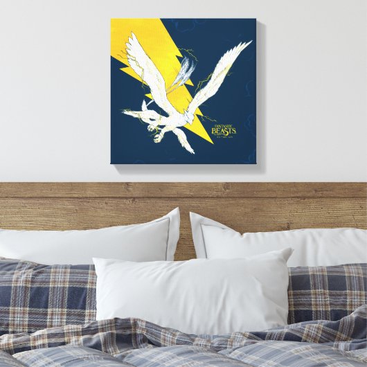 Fantastische borsten Thunderbird Canvas Afdruk (Insitu (Slaapkamer))