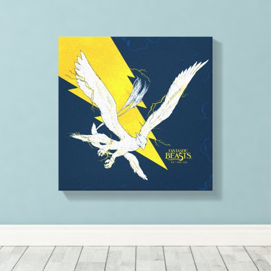 Fantastische borsten Thunderbird Canvas Afdruk (Insitu (Houten vloer))