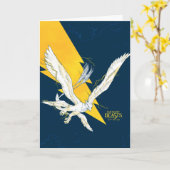 Fantastische borsten Thunderbird Kaart (Gele Bloem)