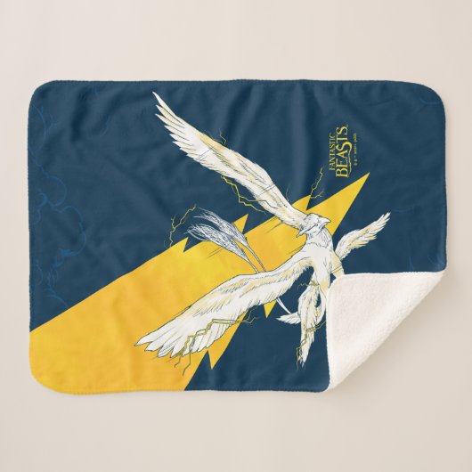 Fantastische borsten Thunderbird Sherpa Deken (Voorkant (horizontaal))