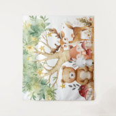 Fantastische Bosdieren Achtergrond Wandkleed (Voorkant)