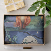Fantastische bosdieren & feeën decoupagepapier tissuepapier (Geschenk)