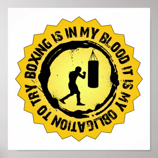 Fantastische boxingszegel poster (Voorkant)