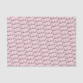 Fantastische Bruidsfeest Roze Feestelijke Party Tissuepapier (Voorkant)