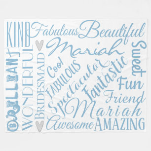 Fantastische bruidsmeisje Personaliseer Fabelachti Fleece Deken