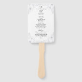 Fantastische bruiloft: Elegante bloem omlijning pa Handwaaier (Voorkant)