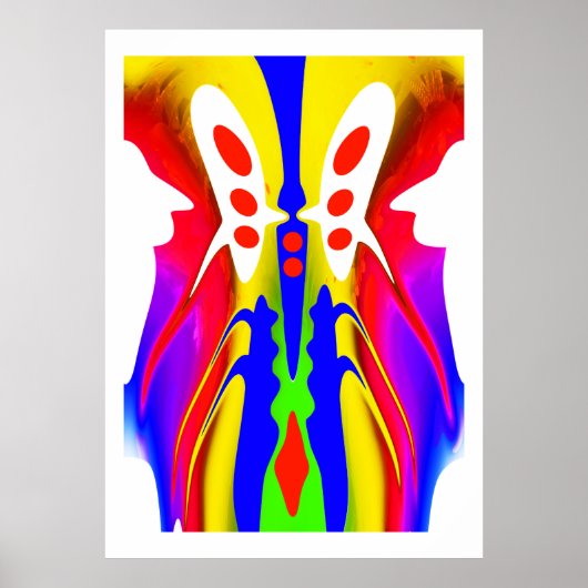 Fantastische buitenaardse machinekamer poster (Voorkant)