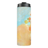 Fantastische Californische Oranje papavervelden Thermosbeker (Voorkant)