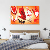 FANTASTISCHE CANVAS ART - HARTEN - LICHAAM - KARTJ AFDRUK (Insitu (Slaapkamer))