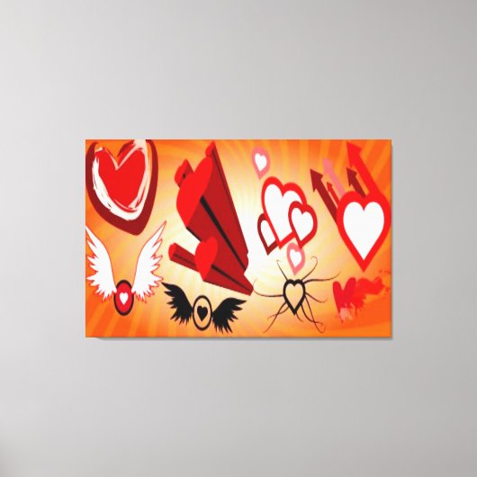 FANTASTISCHE CANVAS ART - HARTEN - LICHAAM - KARTJ AFDRUK (Voorkant)