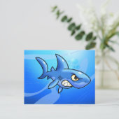 Fantastische Cartoon haai Briefkaart (Staand voorkant)