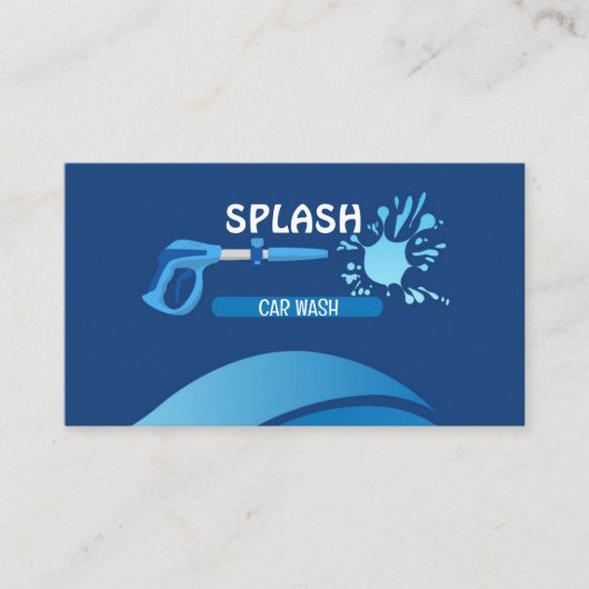 Fantastische carwash visitekaartje (Voorkant)