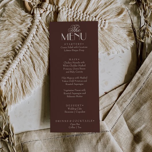 Fantastische Chocolade Bruine Oude Geld Luxe Trouw Menu