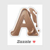 Fantastische chocoladebrief A sticker (Vel)